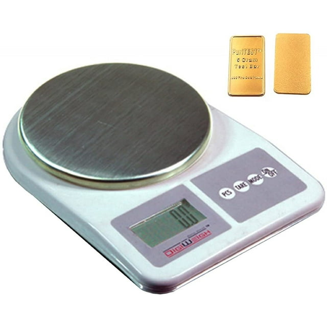 DigiWeigh Quality Kitchen Scale: New 1000 X 0.1 Gram Digital Food Scale! Stainless Steel Platform Weigh