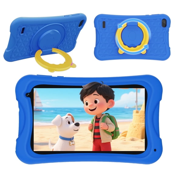 Digiland 7" Kids Tablet，4GB RAM 32GB ROM Android Tablet Computer for Children，parental controls，Eye Protection Toddler Tablet for Ages 4-12（Blue）