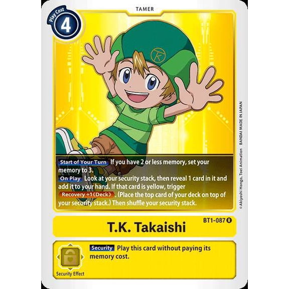 Digimon 2020 V.1 T.K. Takaishi BT1-087