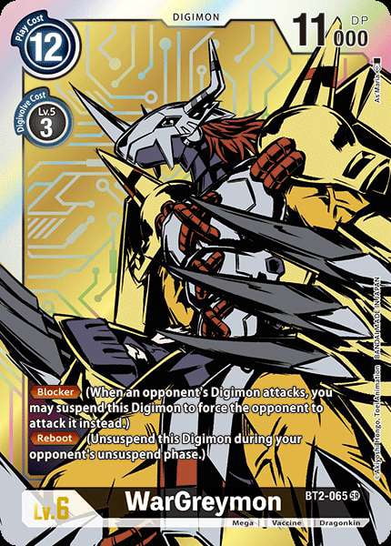wargreymon digimon card Game BT2-065 (Parallel) (Rank A) WarGreymon #DM-101 Prices | Digimon