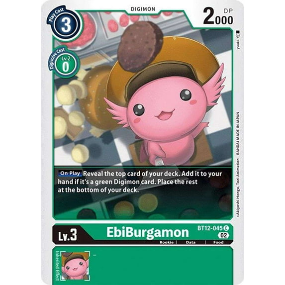 Digimon Across Time Common EbiBurgamon BT12-045