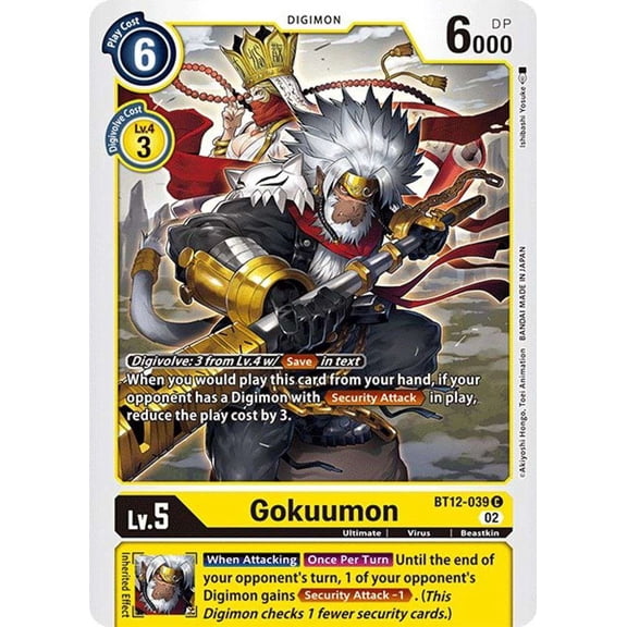 Digimon Across Time Common Gokuumon BT12-039