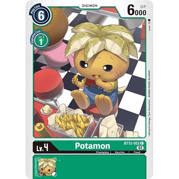 Digimon Across Time Common Potamon BT12-052