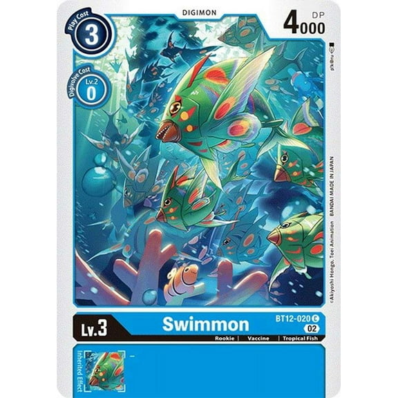 Digimon Across Time Common Swimmon BT12-020
