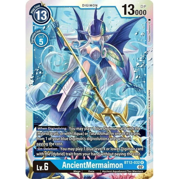 Digimon Across Time Rare AncientMermaimon BT12-032