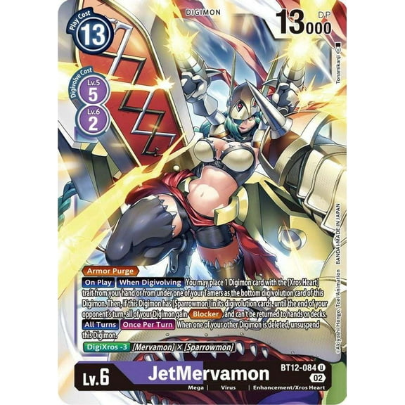 Digimon Across Time Uncommon JetMervamon BT12-084