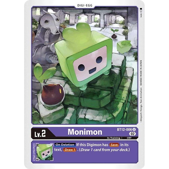 Digimon Across Time Uncommon Monimon BT12-006