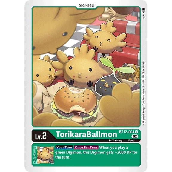 Digimon Across Time Uncommon TorikaraBallmon BT12-004