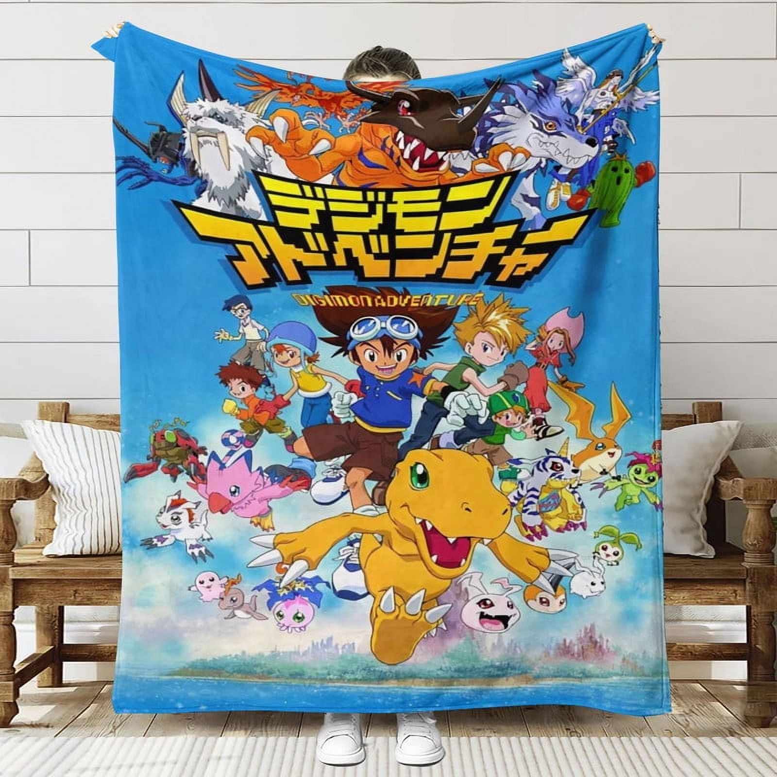 Digimon Adventure Throw Blanket Gifts for Fans Lover Girls Boys Women ...