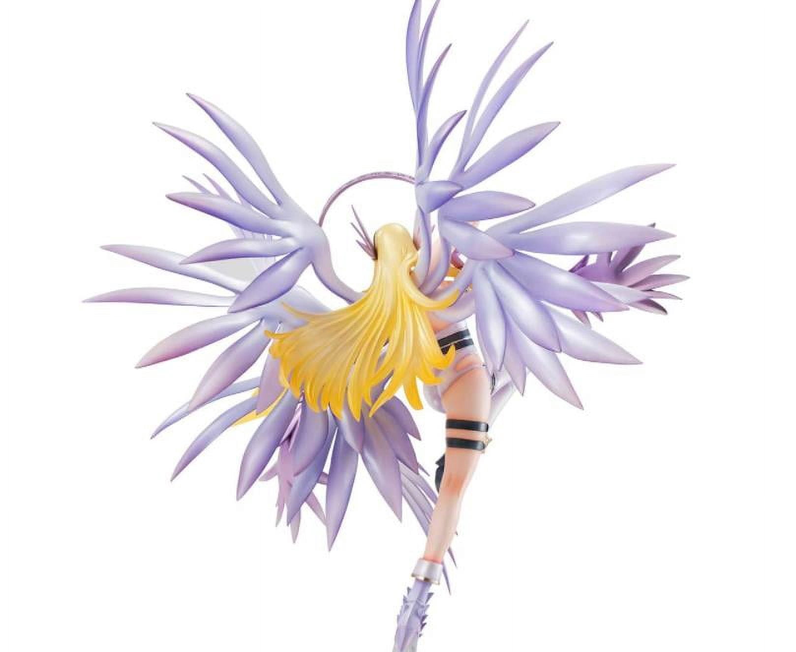 Megahouse Digimon Angewomon PVC Figure - Holy Arrow Pose, 10 5/8 Inches Tall, With Display Base - View #9
