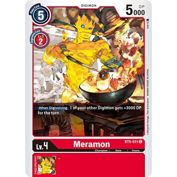 Digimon Battle of Omni Common Meramon BT5-011