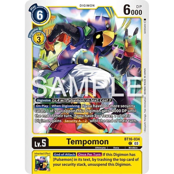 Digimon Beginning Observer Common Tempomon BT16-034
