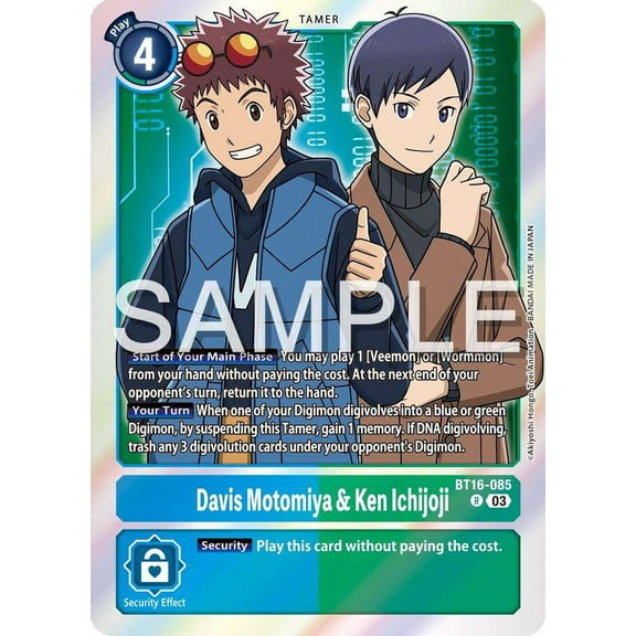 Digimon Beginning Observer Rare Davis Motomiya & Ken Ichijoji BT16-085