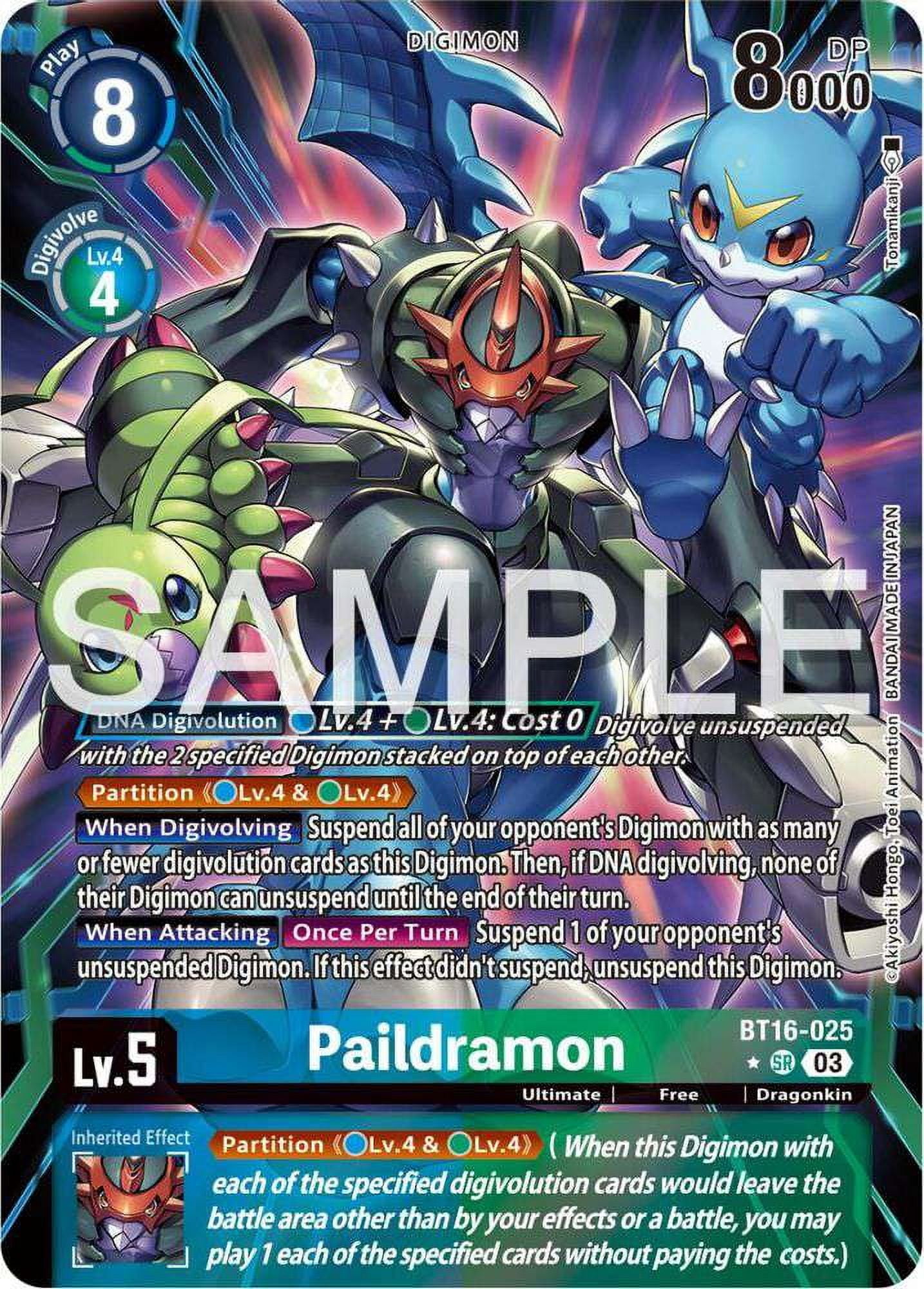 Digimon Beginning Observer Super Rare Paildramon BT16-025 (Alternate Art)