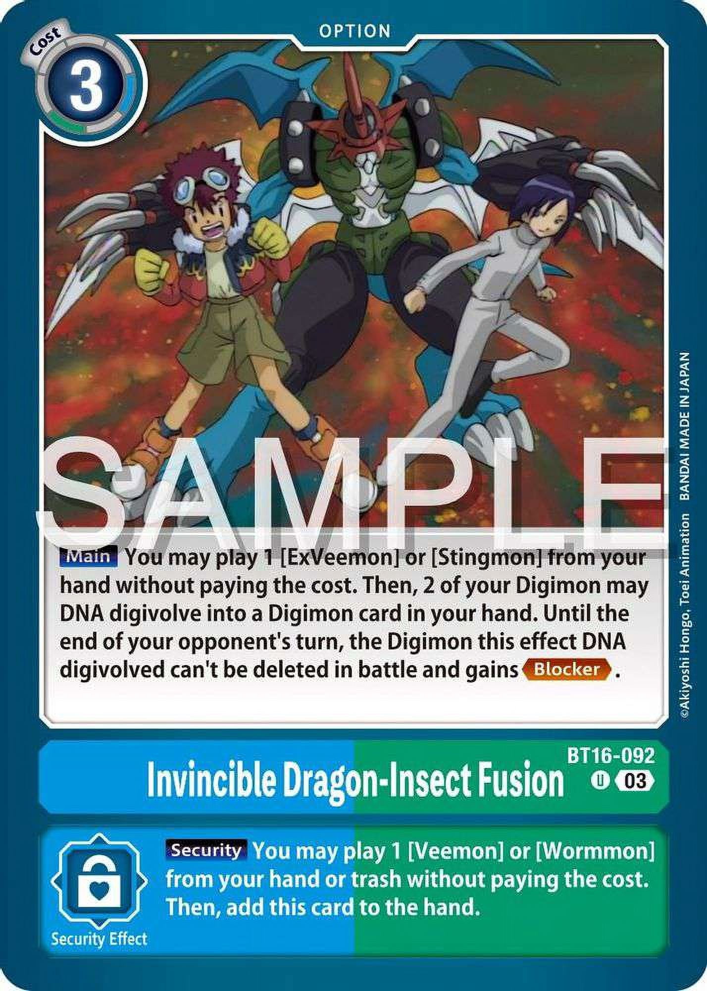 Nsect Digimon Digimon Beginning Observer Uncommon Invincible Dragon-Insect Fusion ...
