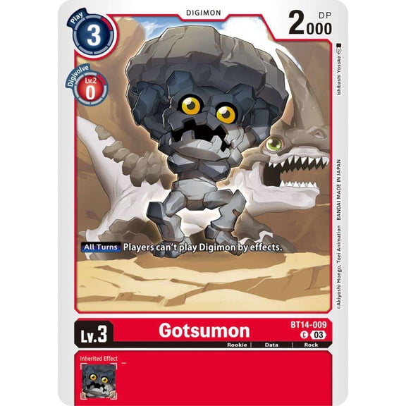 Digimon Blast Ace Common Gotsumon BT14-009