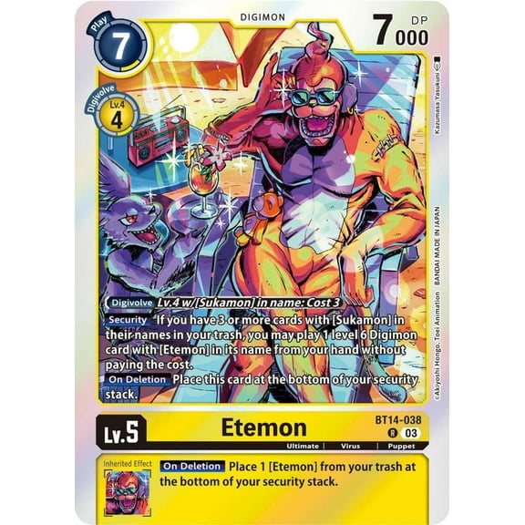 Digimon Blast Ace Rare Etemon BT14-038