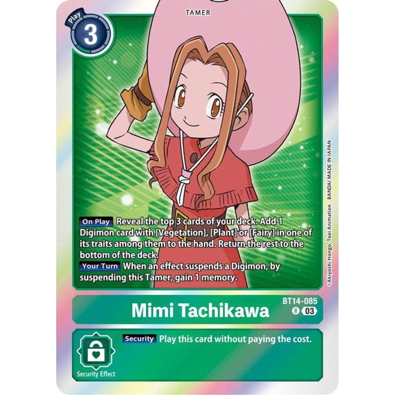 Digimon Blast Ace Rare Mimi Tachikawa BT14-085