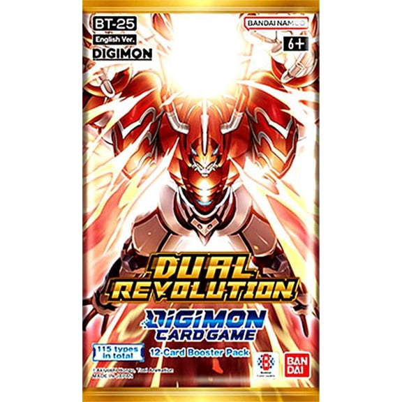 Digimon Card Game Dual Revolution Booster Pack (ENGLISH, 12 Cards)