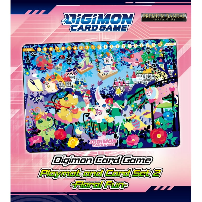 Digimon Card Game: Playmat and Card Set 2 - Floral Fun Digimon Card Game: Playmat and Card Set 2 - Floral Fun