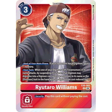 Digimon Chain of Liberation Rare Ryutaro Williams EX8-065