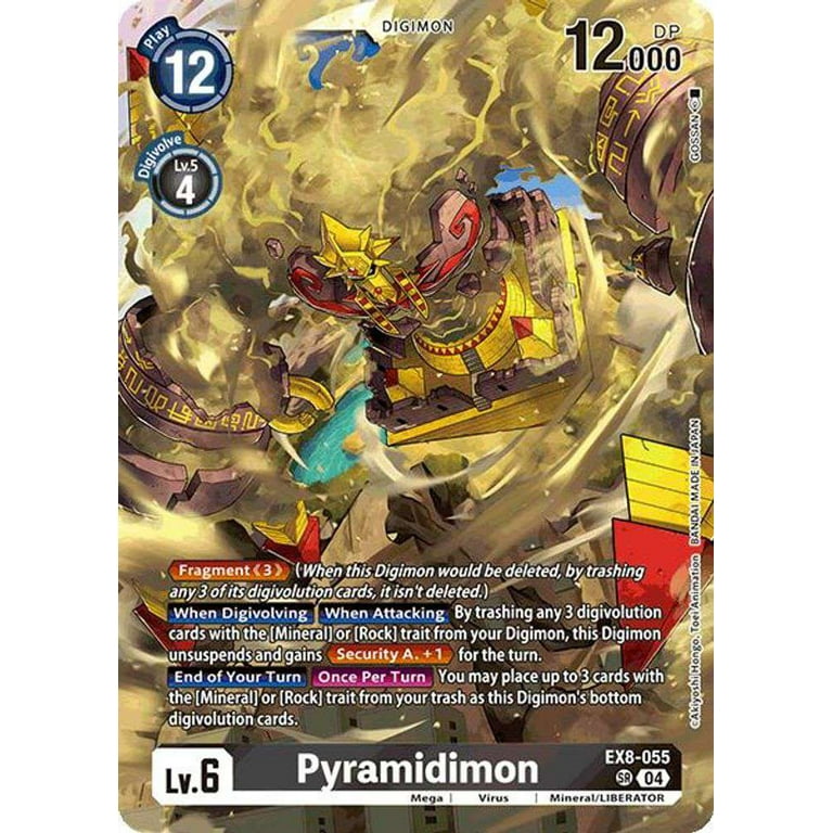 Digimon Chain of Liberation Super Rare Pyramidimon EX8-055
