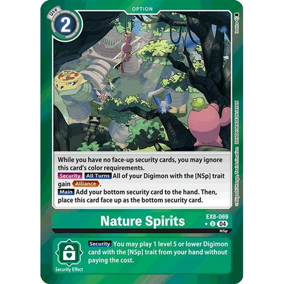 Digimon Chain of Liberation Uncommon Nature Spirits EX8-069 (Limited Foil)