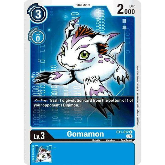 Digimon Classic Collection Common Gomamon EX1-012