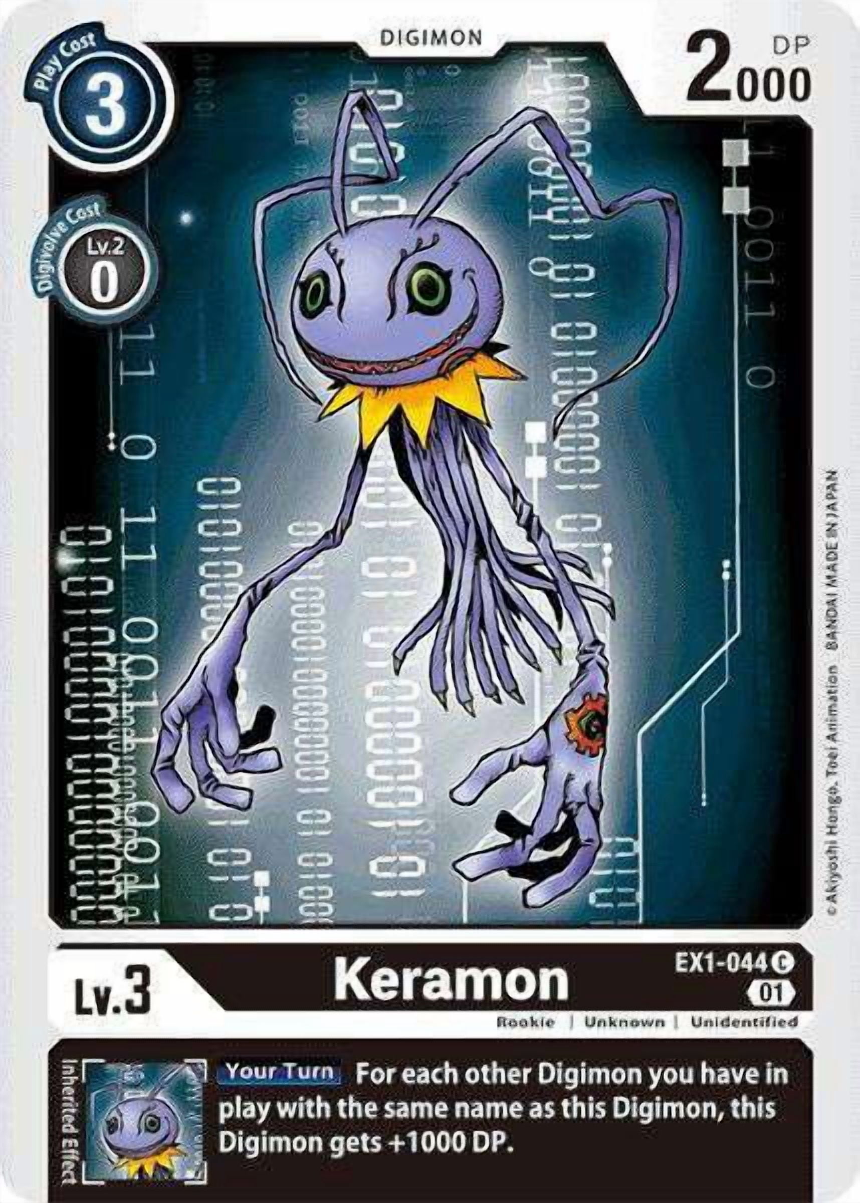 Digimon Classic Collection Common Keramon EX1-044 - Walmart.com