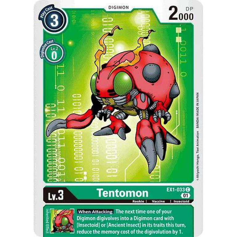 Digimon Classic Collection Common Tentomon EX1-033 - Walmart.com