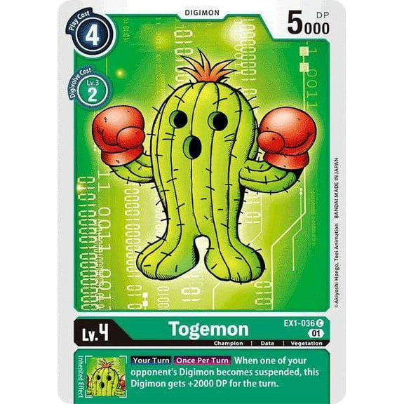 Digimon Classic Collection Common Togemon EX1-036