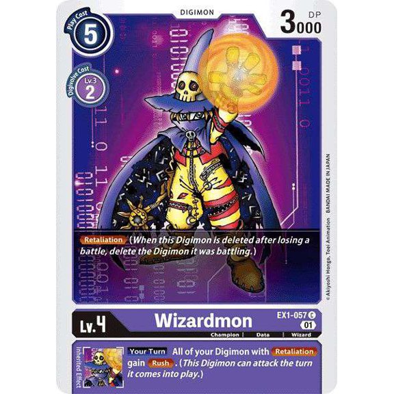 Digimon Classic Collection Common Wizardmon EX1-057