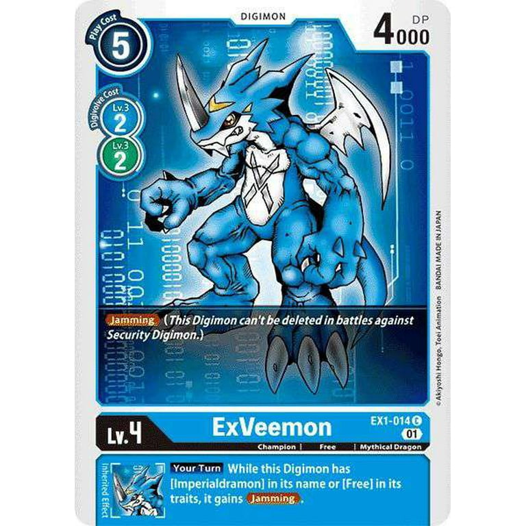Digimon Classic Collection Common ExVeemon EX1-014 - Walmart.com