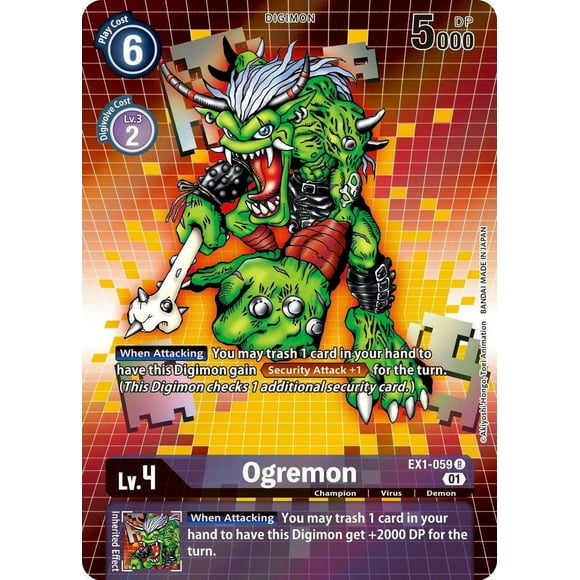 Digimon Classic Collection Rare Ogremon EX1-059 (Alternate Art)