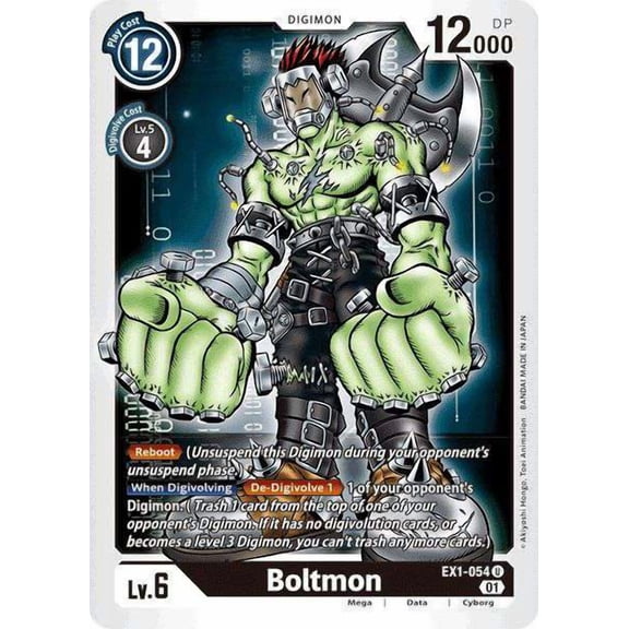 Digimon Classic Collection Uncommon Boltmon EX1-054