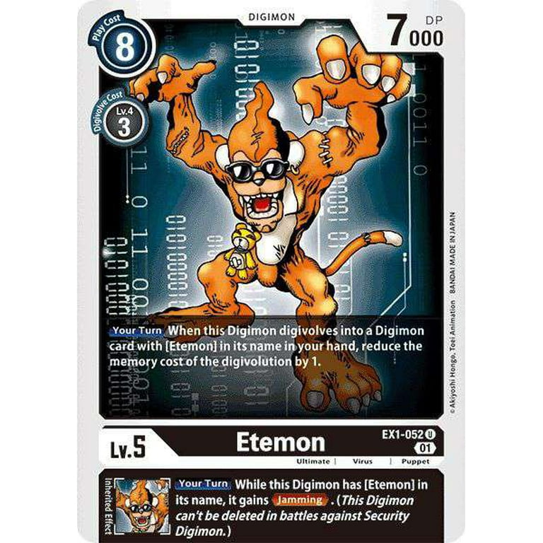 etemon digimon card Digimon TCG card EX5-054 MetalEtemon