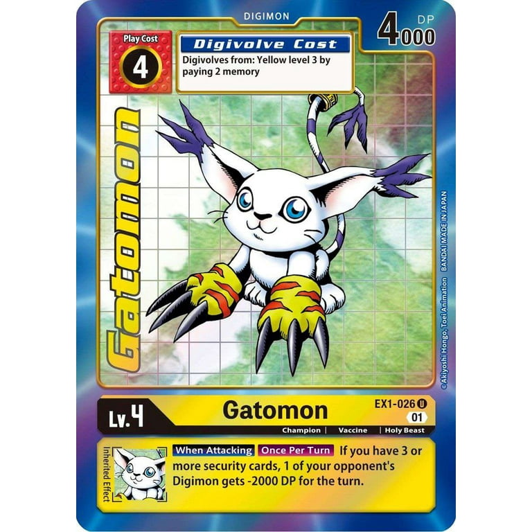Digimon Classic Collection Uncommon Gatomon EX1-026 (Alternate Art