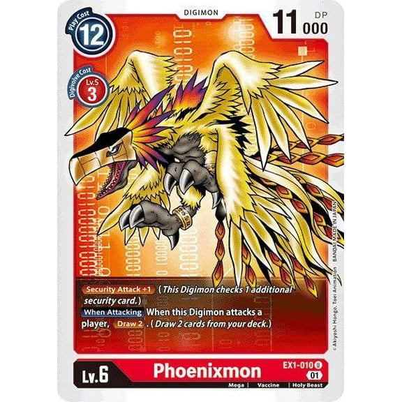 Digimon Classic Collection Uncommon Phoenixmon EX1-010