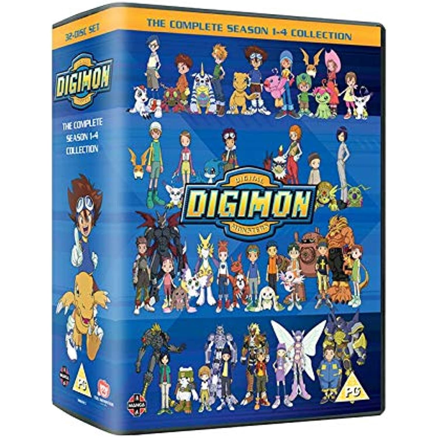 Digimon Complete Series DVD Collection Season 1-4 Box Set - Walmart.com