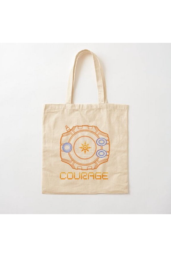 Digimon Courage Cotton Tote Bag Canvas Tote Bag, Family Gift For Mother, Her