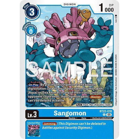 Digimon Cyber Eden Common Sangomon BT22-018