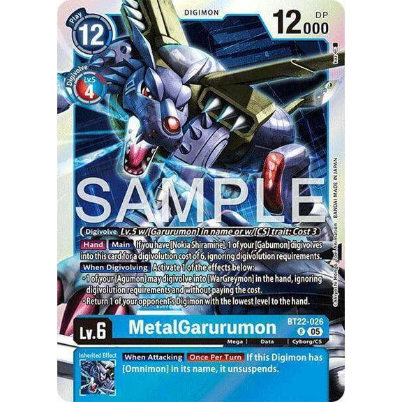 Digimon Cyber Eden Rare BT22-026