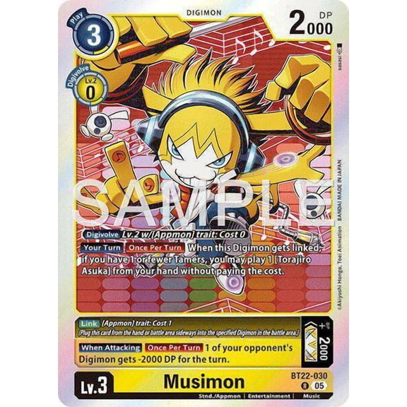 Digimon Cyber Eden Rare Musimon BT22-030