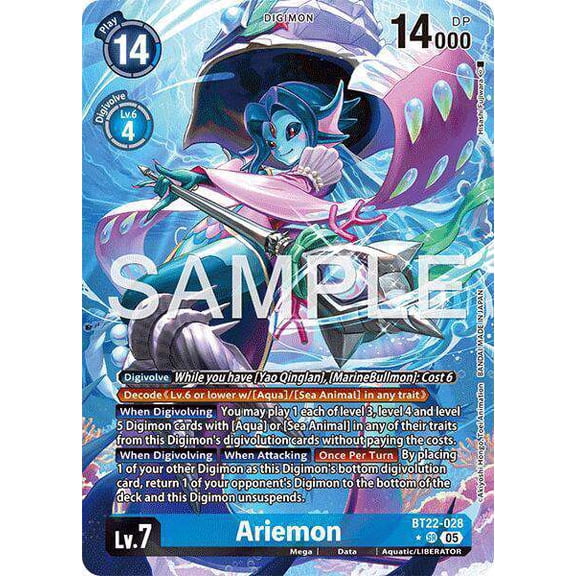 Digimon Cyber Eden Super Rare BT22-028 (Alternate Art)