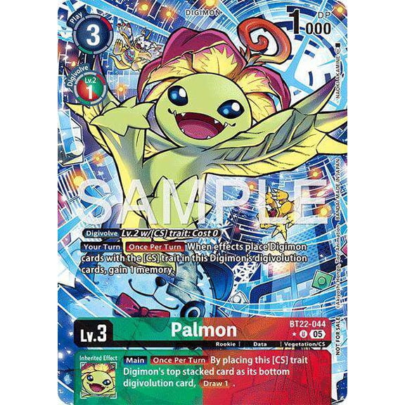 Digimon Cyber Eden Uncommon Palmon BT22-044