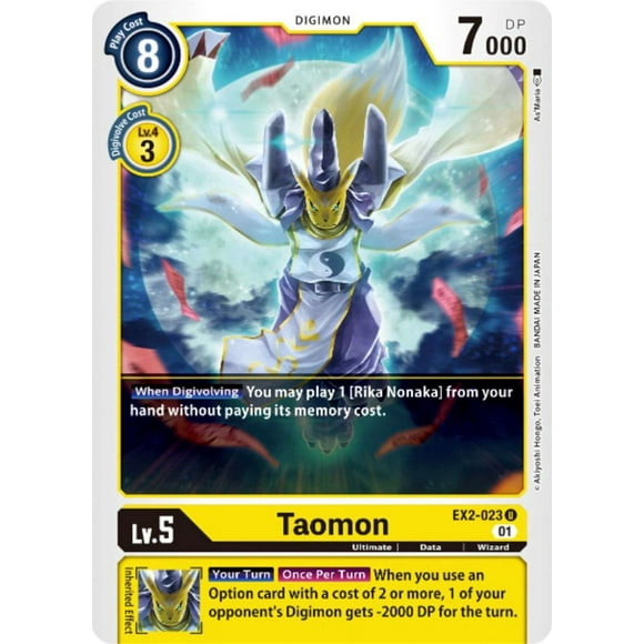 Digimon Digital Hazard Uncommon Taomon EX2-023