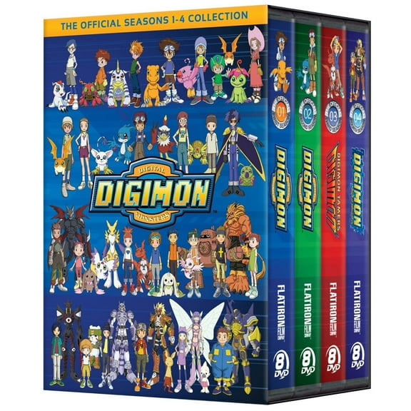 Digimon Digital Monster: The Complete Series Seasons 1-4. DVD Box Set