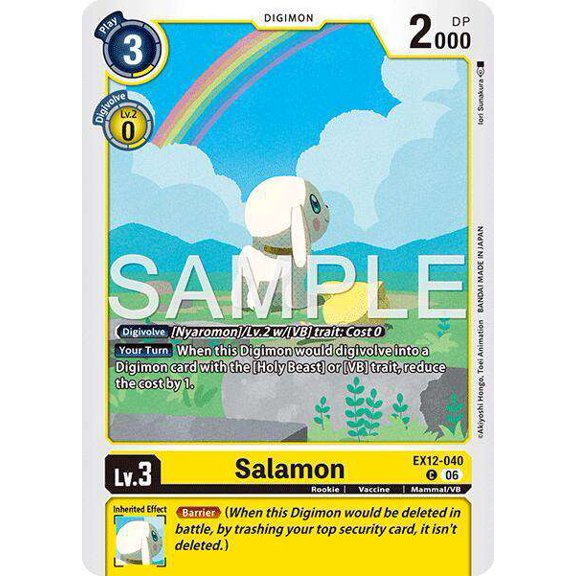 Digimon Digital World Shambala Common Salamon EX12-040