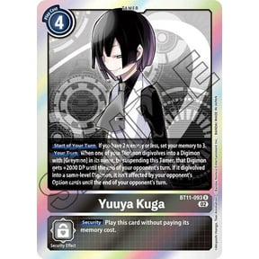 Digimon Dimensional Phase Rare Yuuya Kuga BT11-093