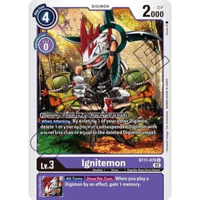 Digimon Dimensional Phase Uncommon Ignitemon BT11-076